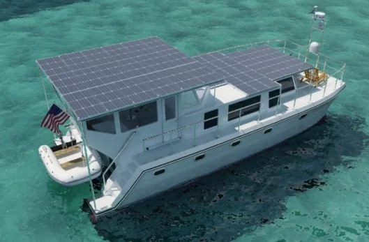 Solar powered cruising - DSe Hybrid 12m