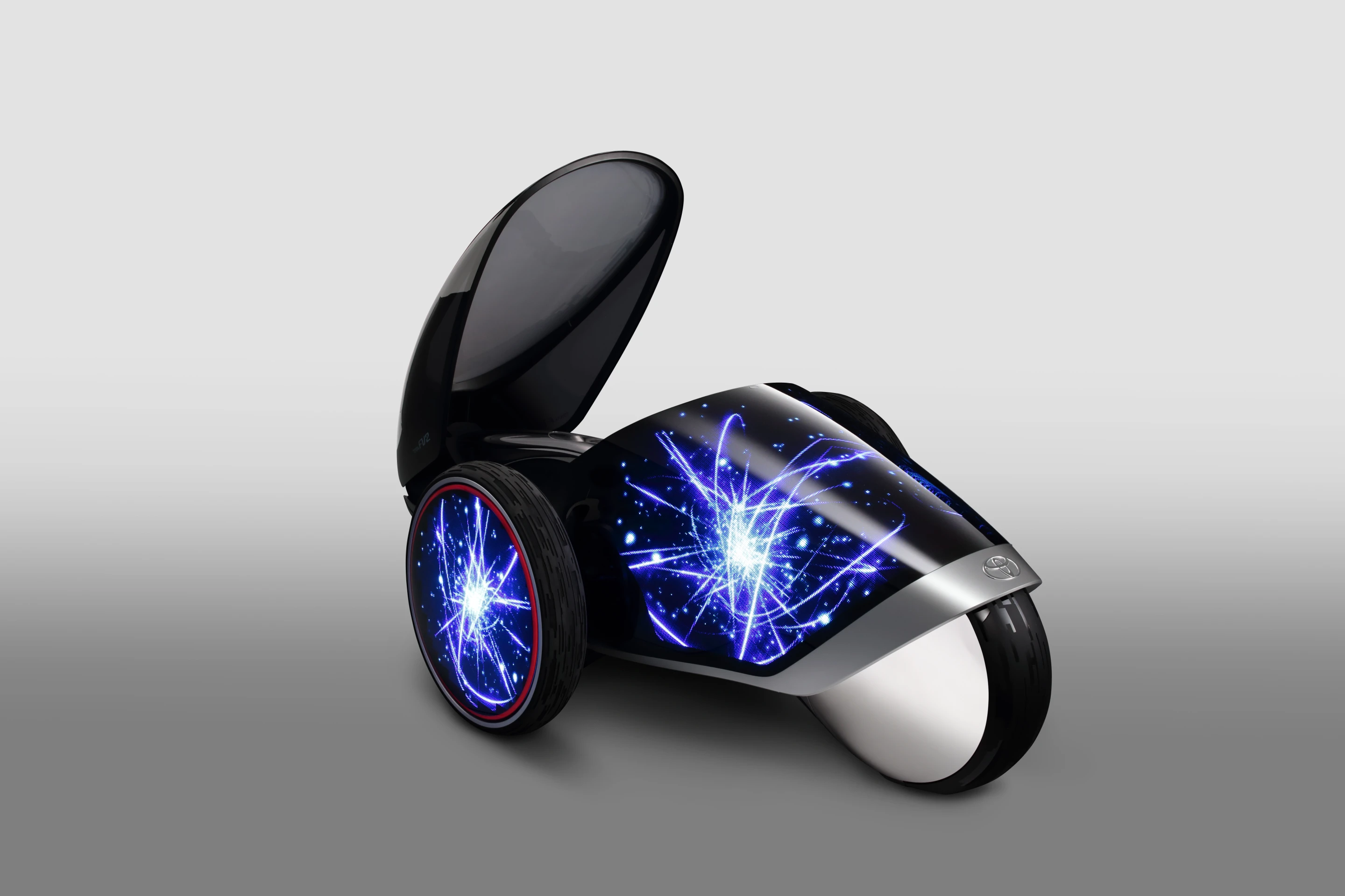 Toyota's FV2 Concept features a high-resolution display on its exterior