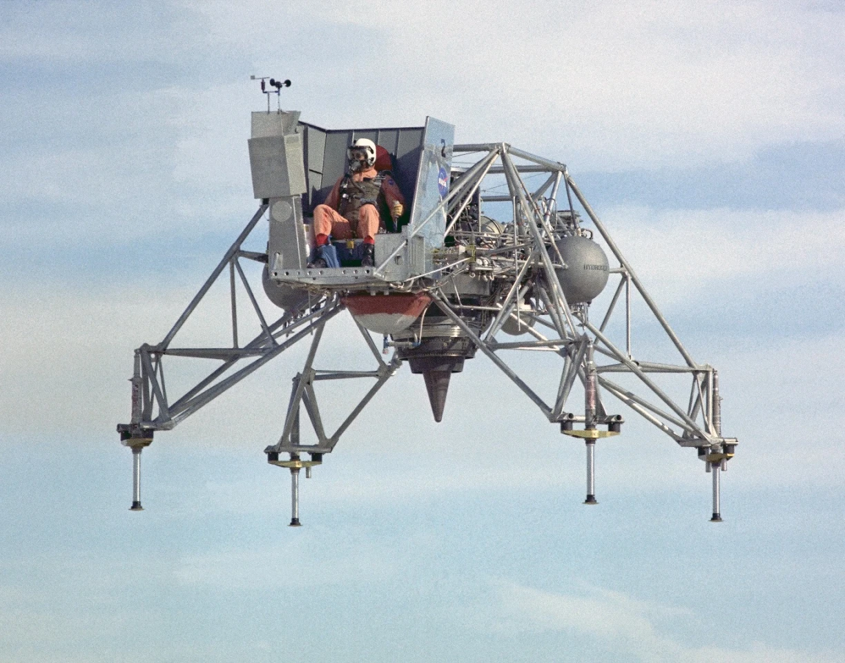 The LLRV was designed to simulate flying in lunar gravity