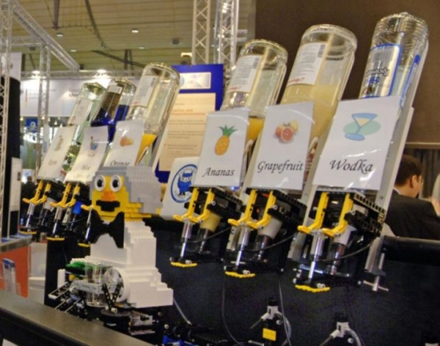 Robotic bartender understands verbal orders and tells jokes