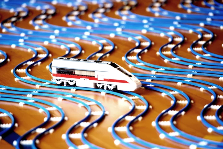 The engine on its 4-hour journey