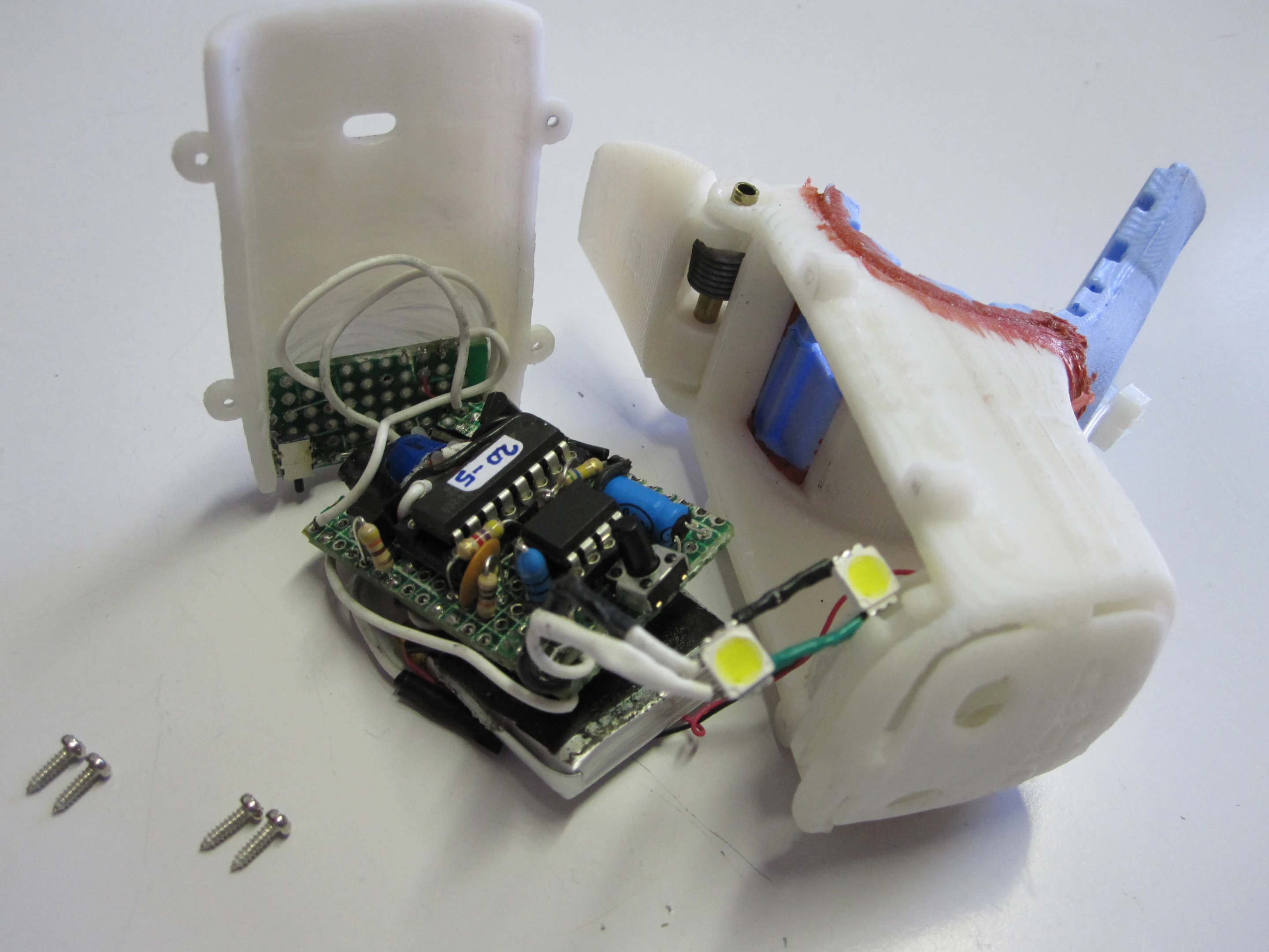 The ORP operational engineering mule is bulked out by a hand-soldered PCB, ugly screws and a roomy outer shell