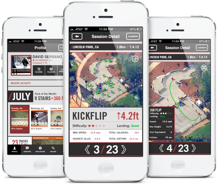 The skate app helps you analyze your tricks