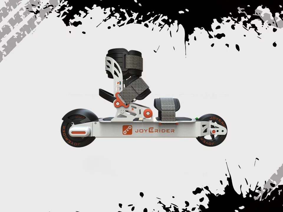 The JoyErider skates have a claimed battery range of 20 km (12 miles)
