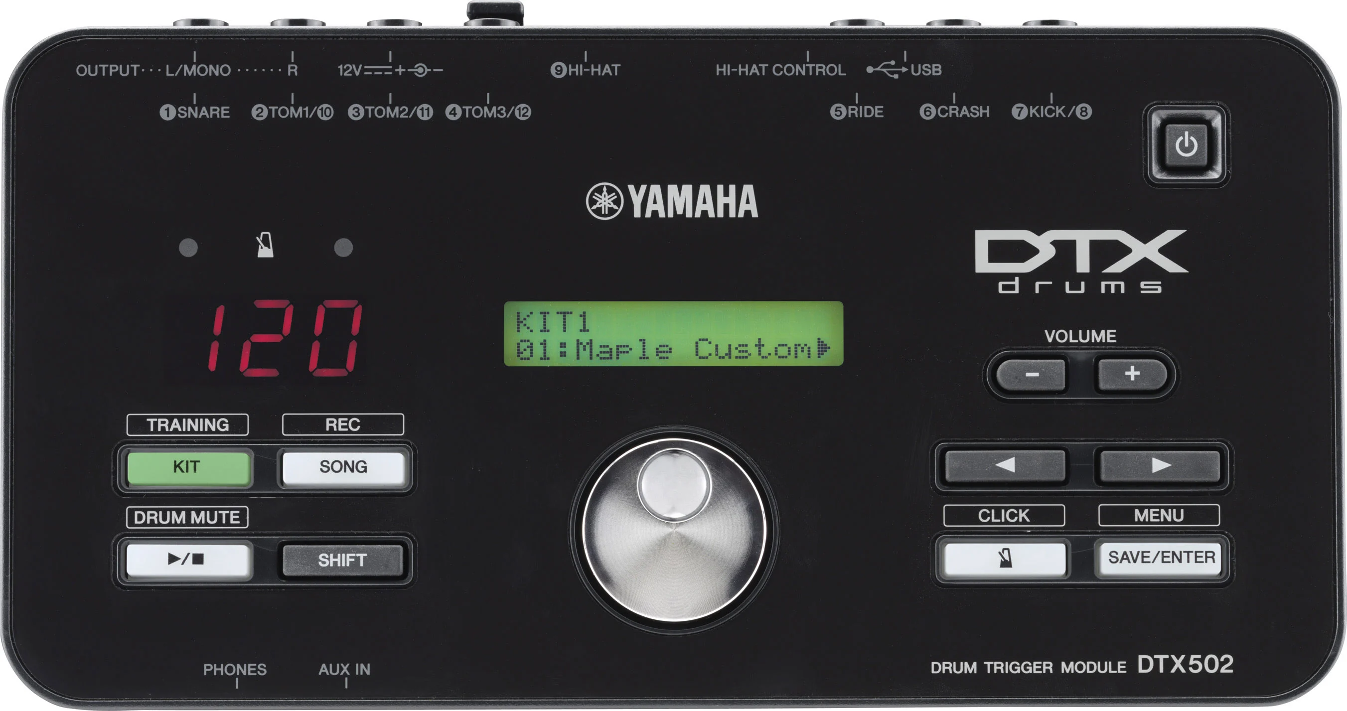 At the heart of each drum setup beats the DTX502 trigger module
