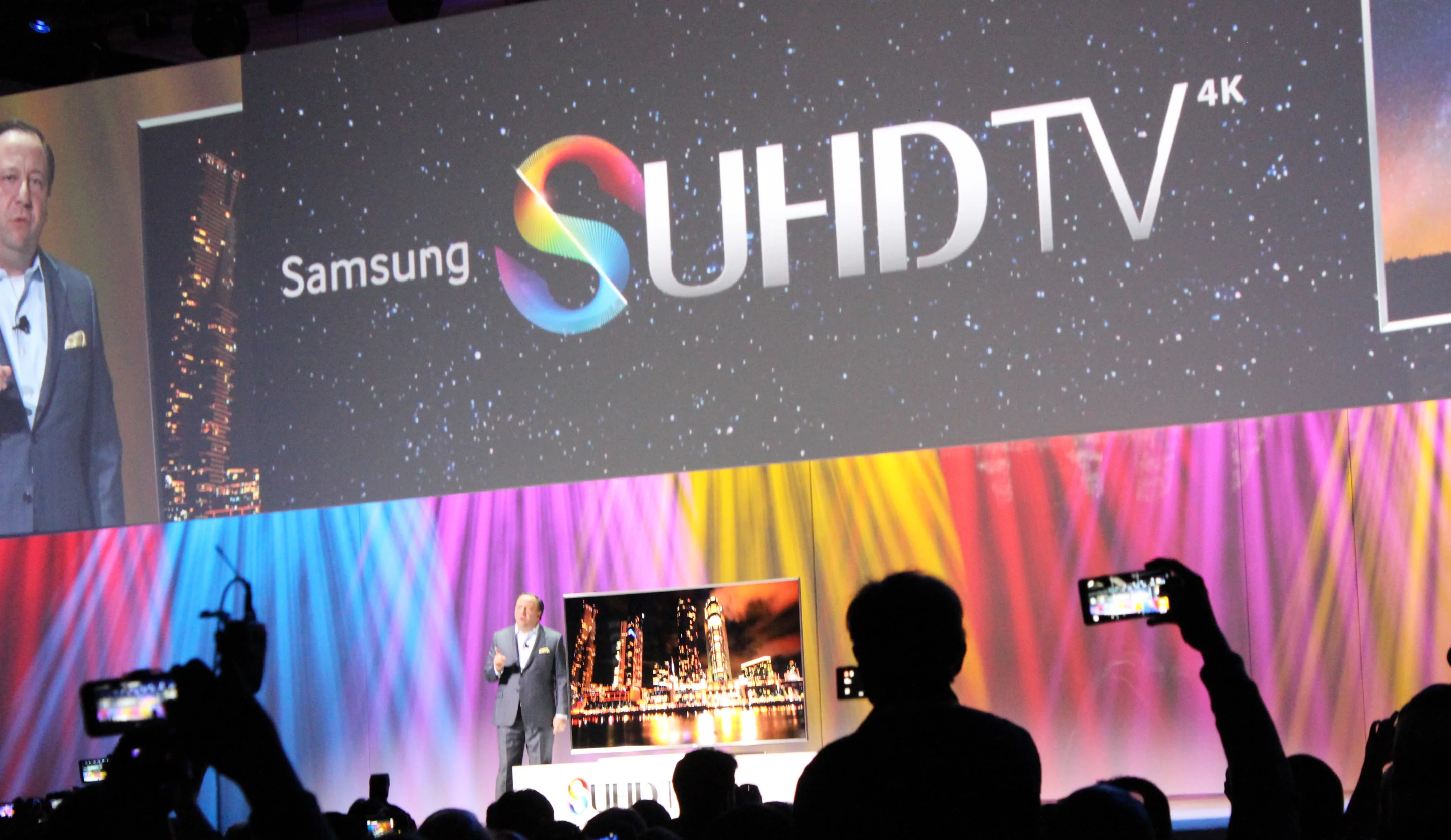 Unveiled at CES, Samsung claims its SUHD TVs offer a new standard inultra high-definition viewing (Photo Will Shanklin/Gizmag.com)