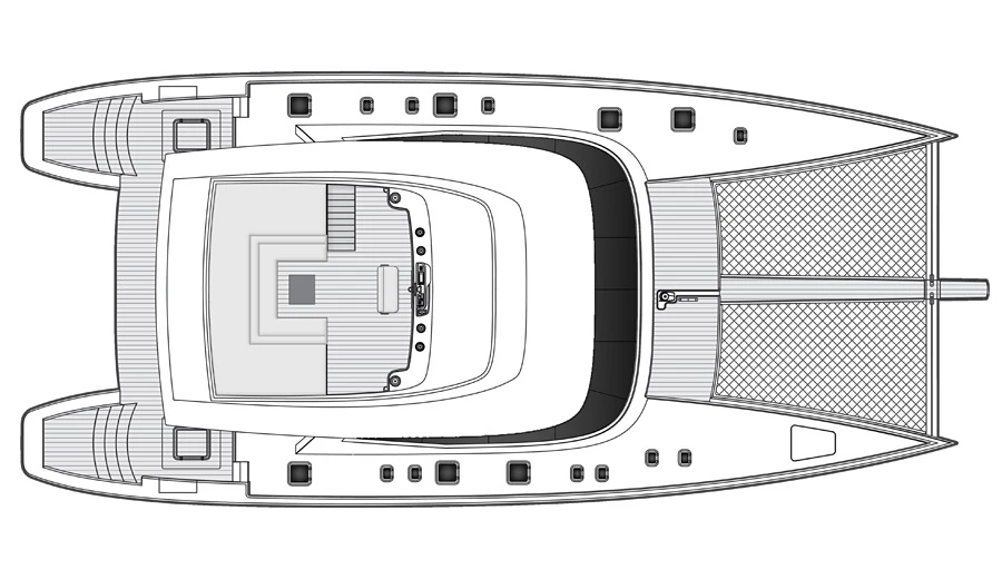 The Sunreef 80 cockpit layout
