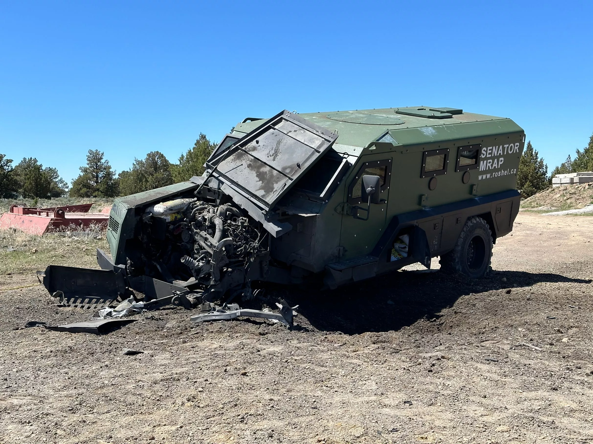 The Senator is rated to survive 6 kg of high explosives