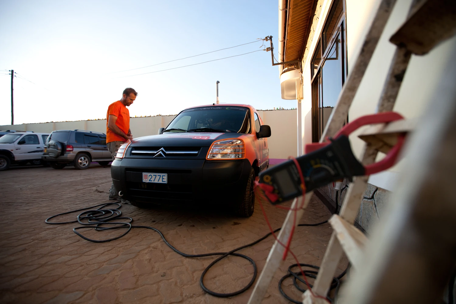 Charging up the batteries at Makambo