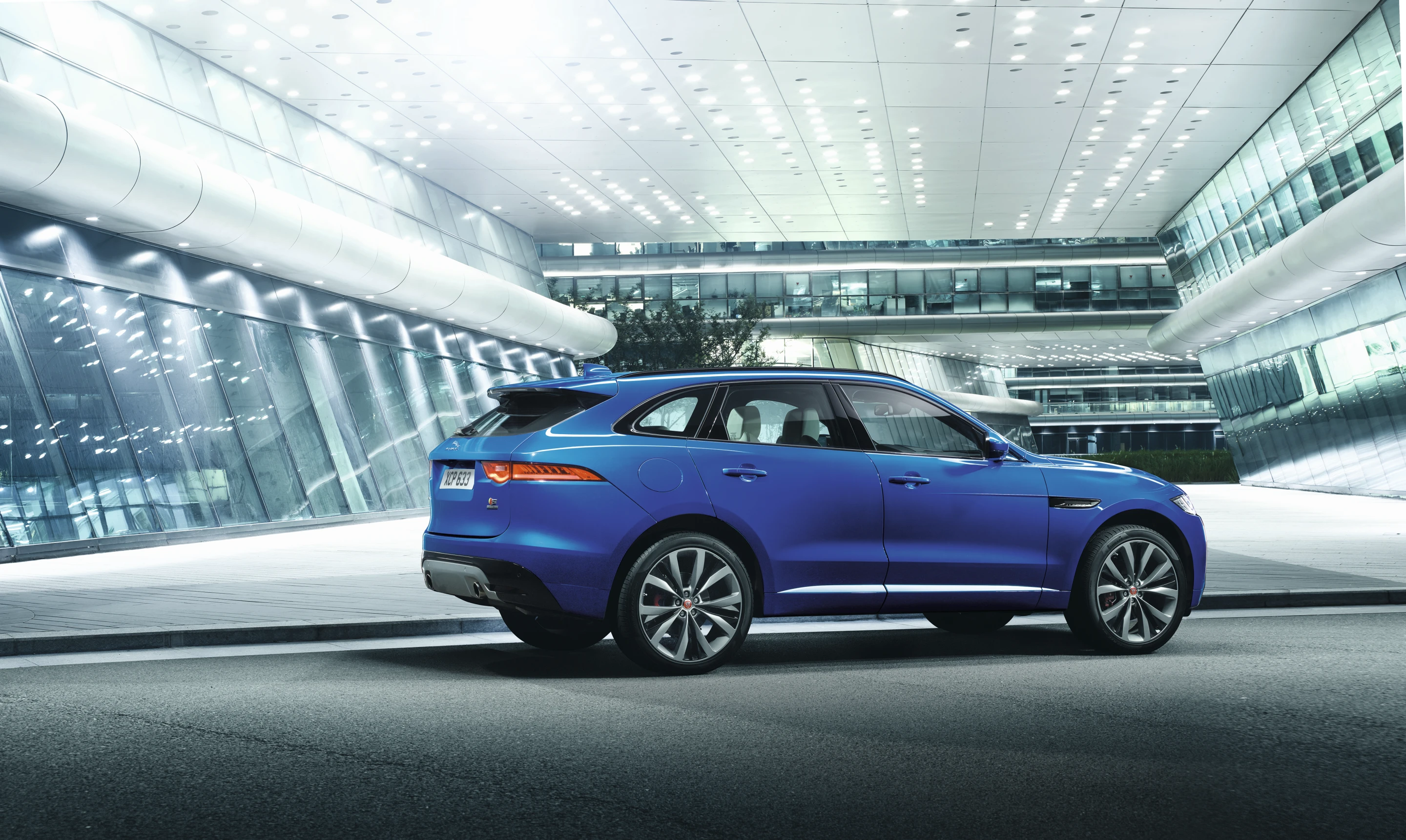 The F-Pace includes 33.5 cu ft of luggage space