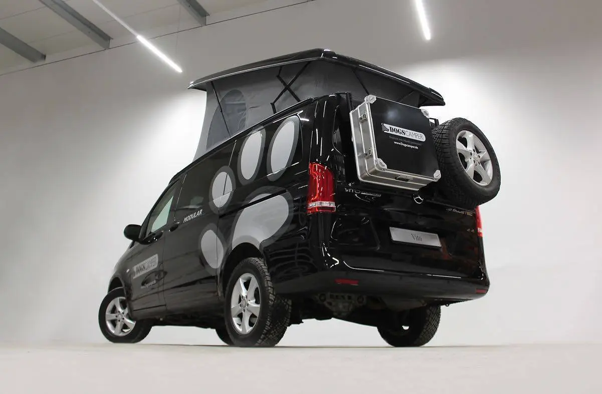 The Dogscamper is available in Europe on the Mercedes Vito (pictured) and VW T6 and in North America on the Mercedes Metris