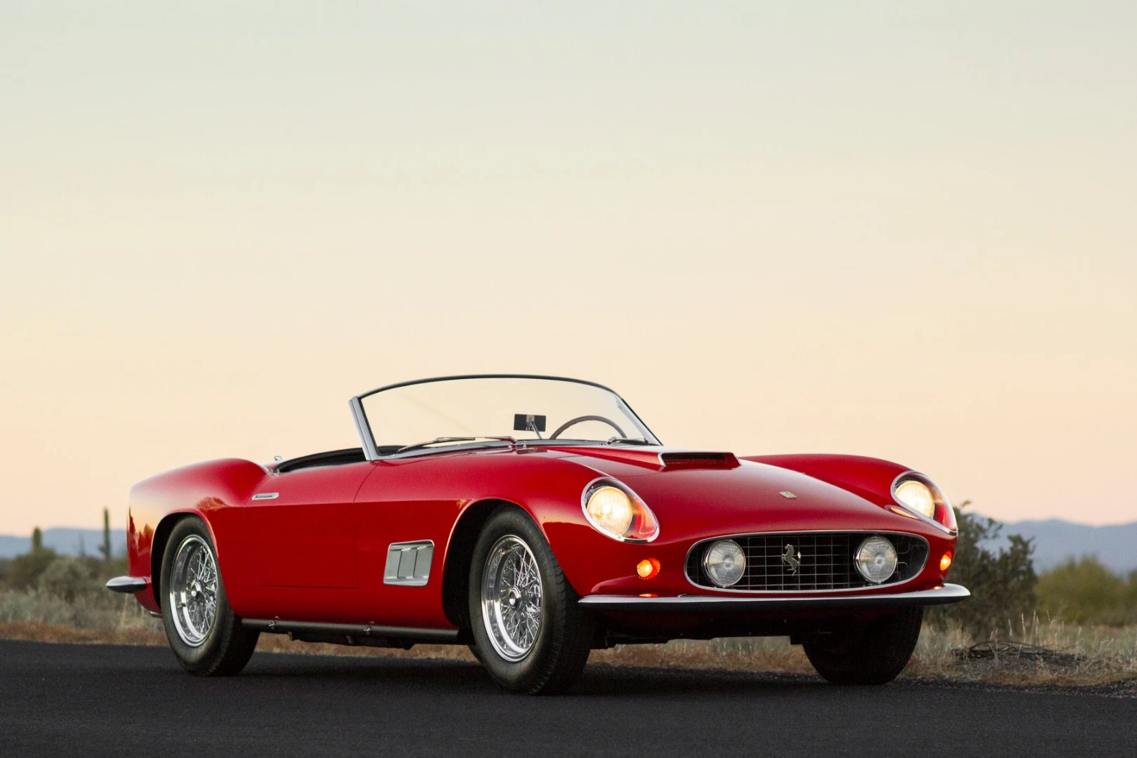 This 1958 Ferrari 250 GT LWB California Spider sold for $8,800,000 at an RM-Sotheby's auction in Scottsdale in January, 2014