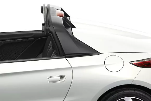 A view of the S660 with the roof down