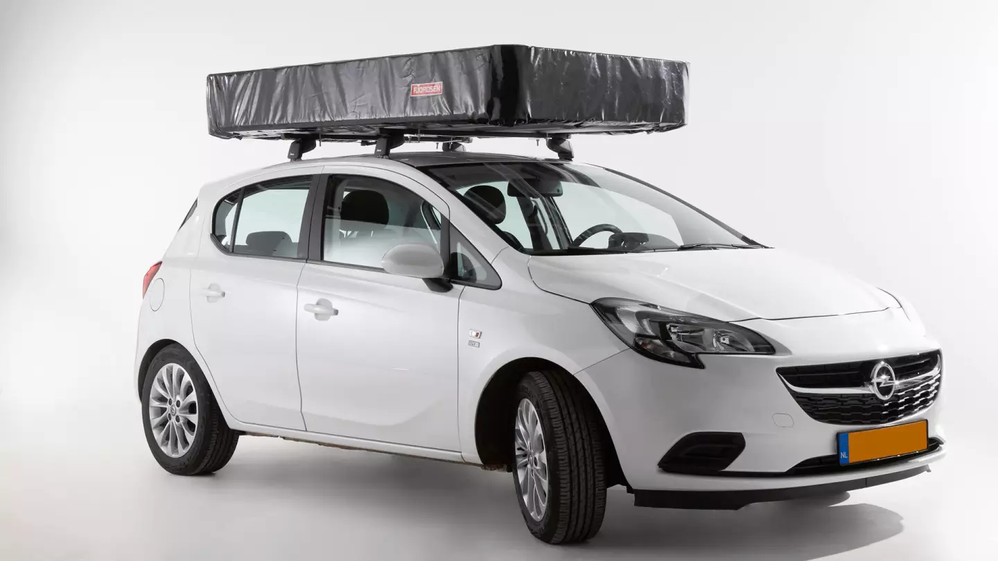 Fjordsen's XL doesn't pack quite as small or light as GentleTent's inflatable RTTs, but it is designed for use by cars large and small