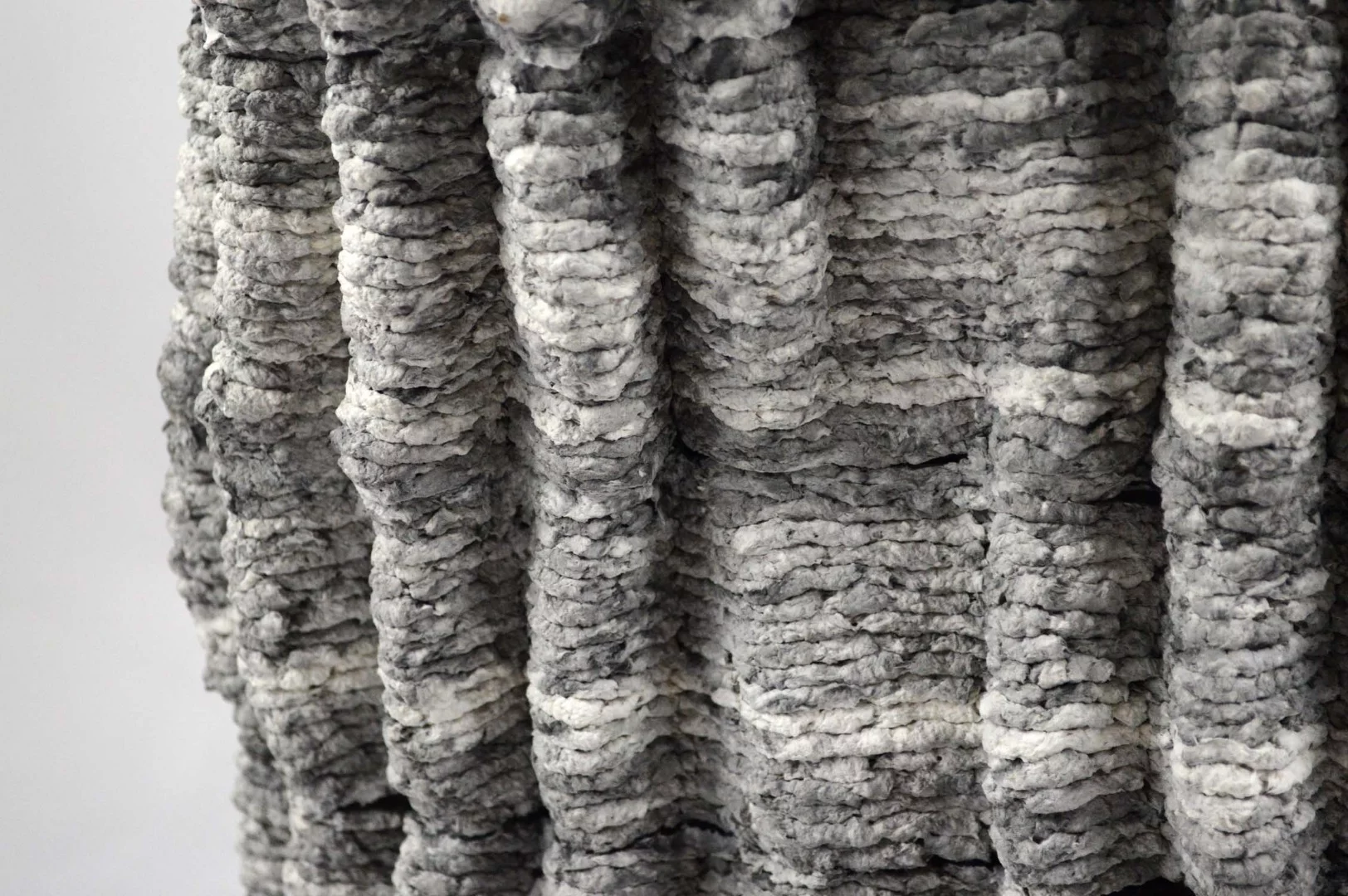 Print resolution isn't great, but object produced by the Paper Pulp Printer have their own rough and ready charm