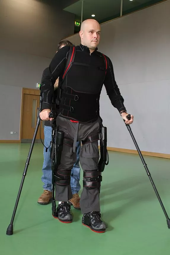 The new system has been created using a battery-driven bionic exoskeleton that allows users leg movements to propel the unit in a step-by-step way