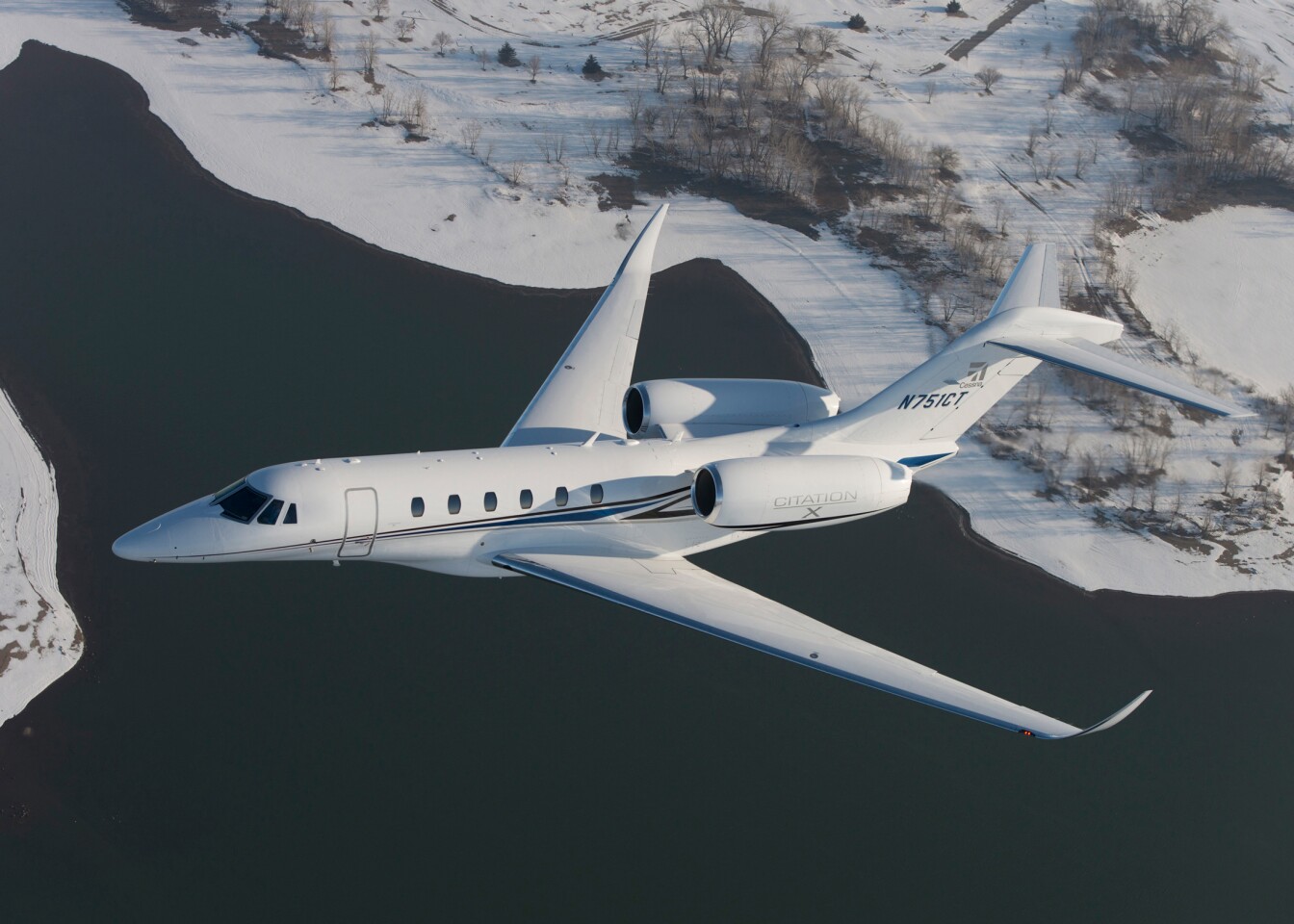 The Citation X boasts a maximum operating speed of Mach 0.935