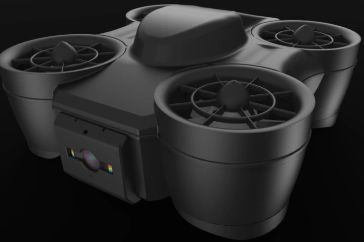 A rendering of the Nano Tornado drone – a 3D-printed flying prototype does already exist