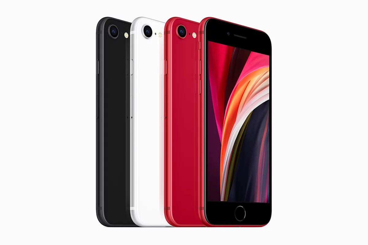 You've got three color choices with the iPhone SE: black, white and red