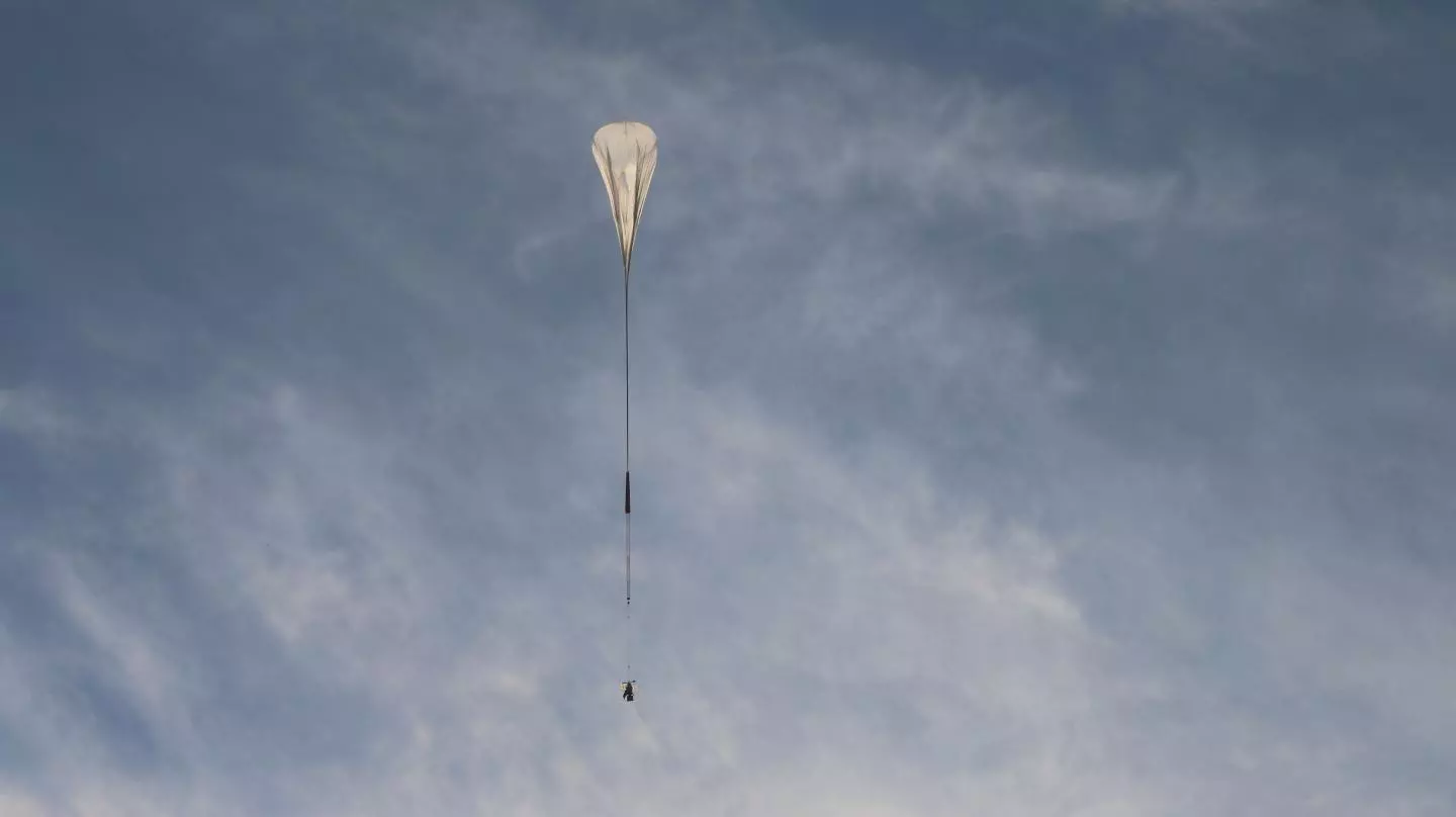 SuperBIT on a 2016 test flight over Texas