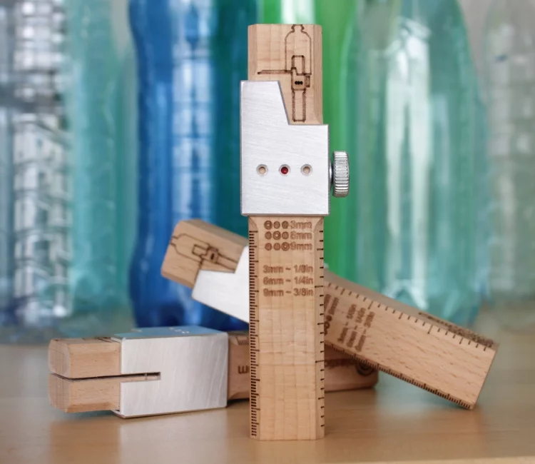 The Cutter is small and made of sustainable materials