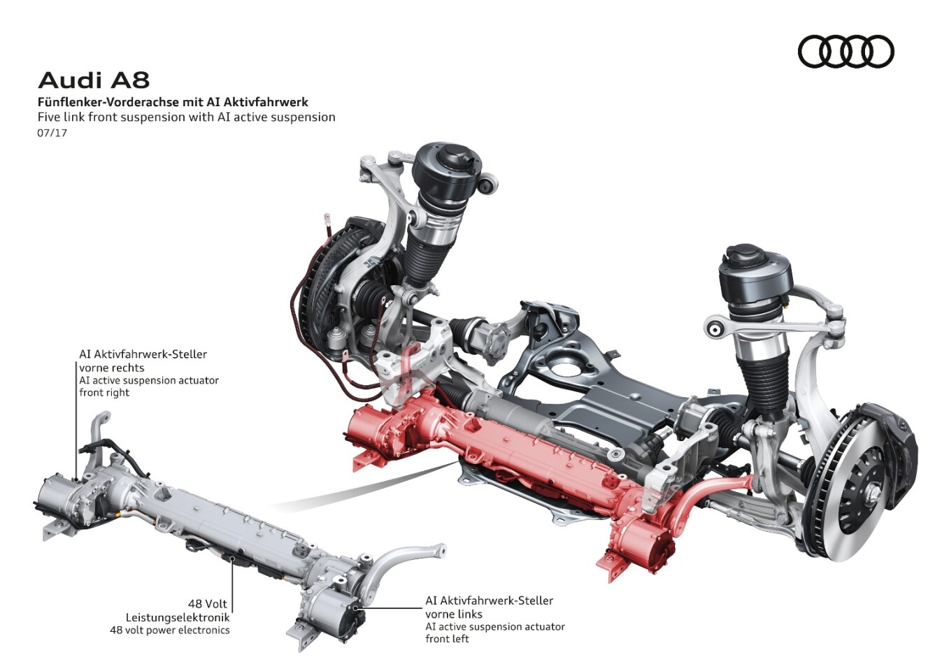 Audi A8 front suspension