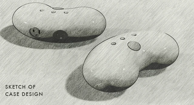 A sketch of the final design for the Amazing Jellybean