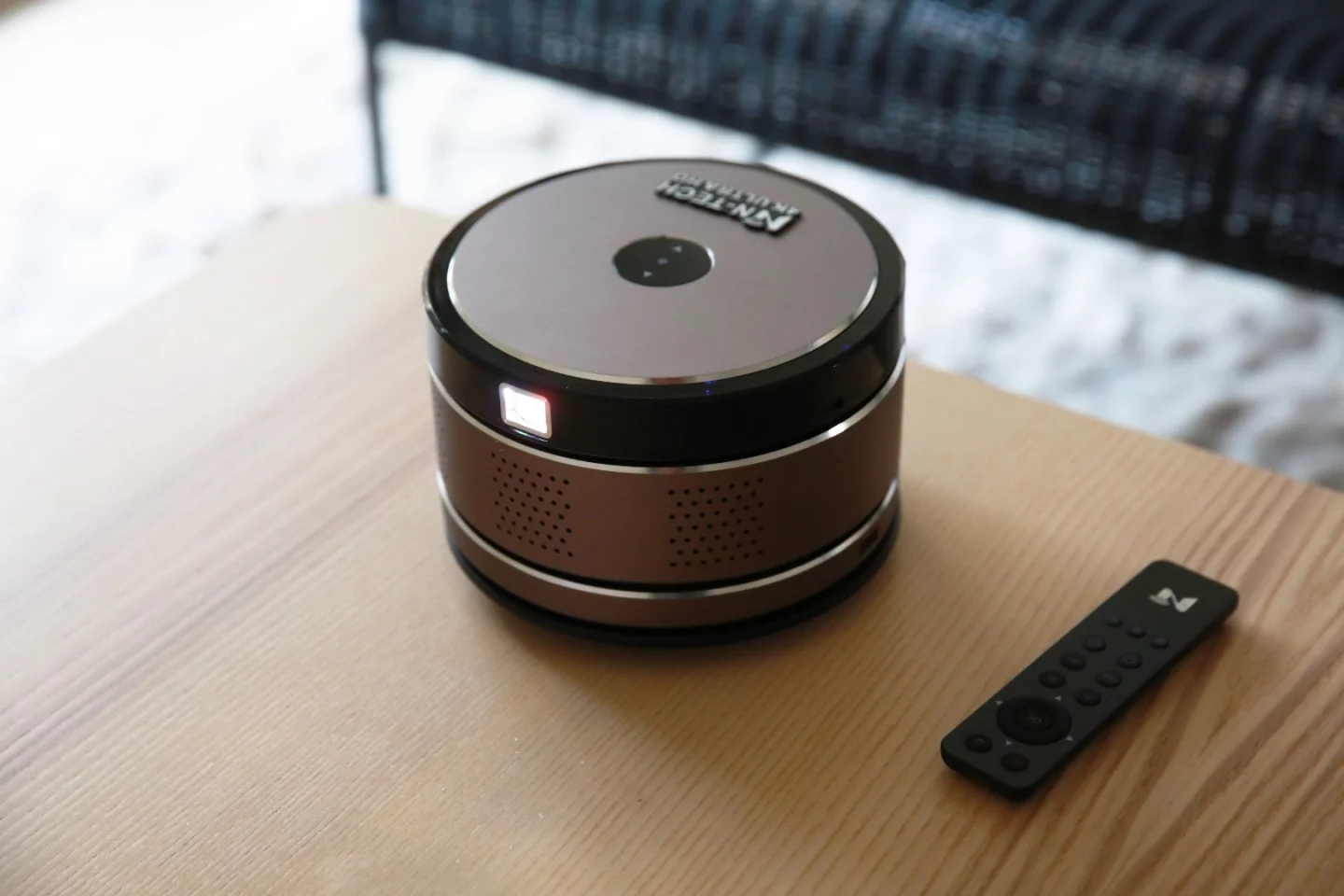 The N-Tech wireless, portable 4K projector that boasts built-in surround sound speakers