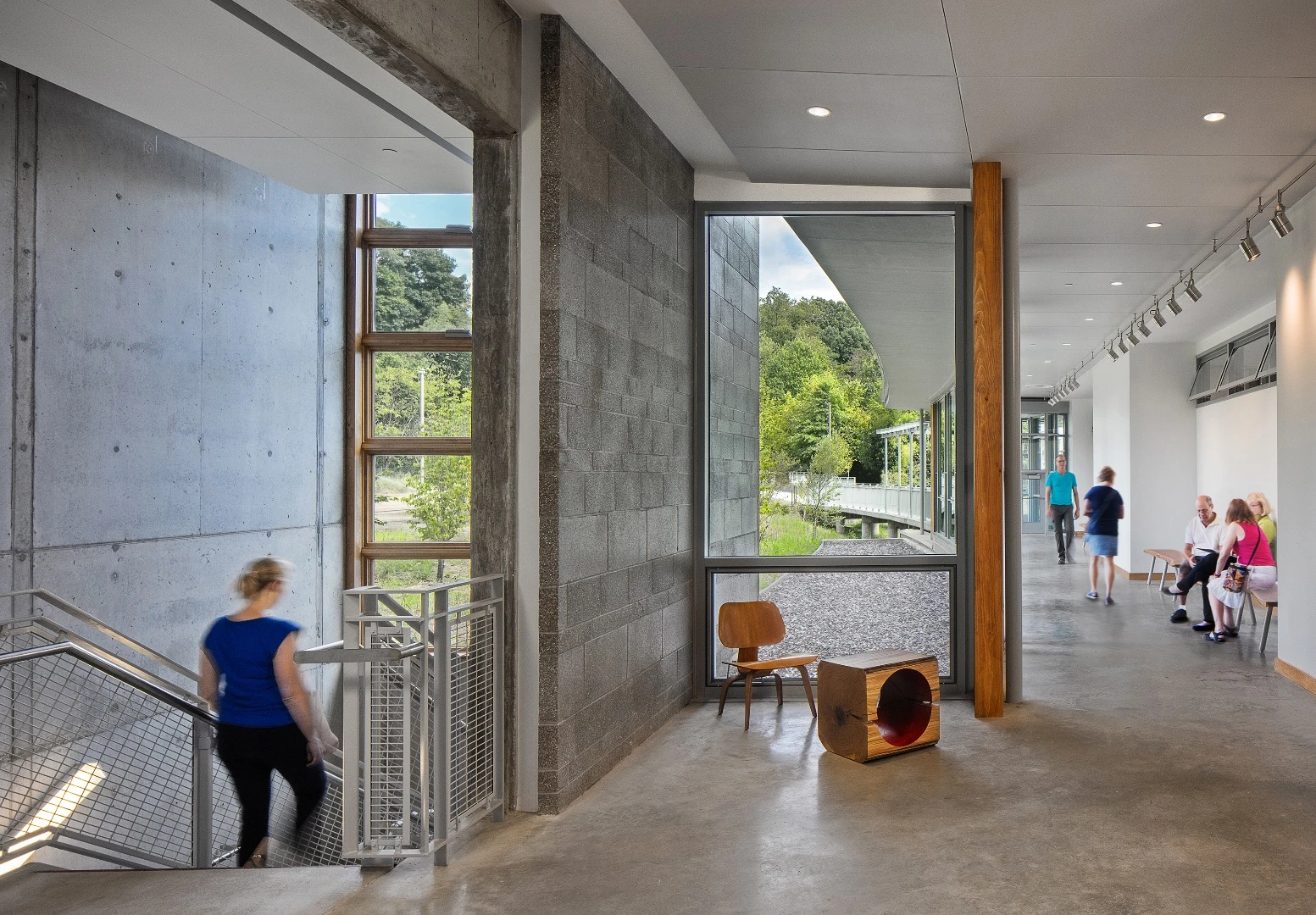 "The net-positive, LEED Platinum, and Living Building-certified center is a four-season welcome facility, hub, and gateway to Pittsburgh’s 644-acre Frick Park," says the AIA regarding Frick Environmental Center