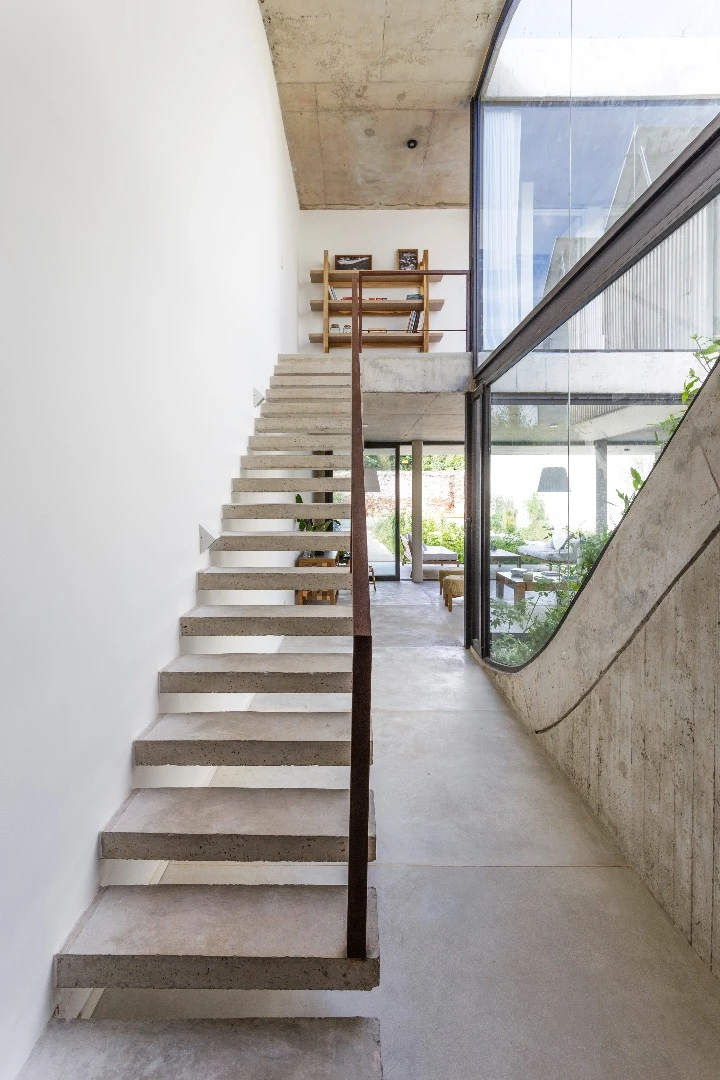 Probably not the kind of staircase you want kids running up and down but it looks great