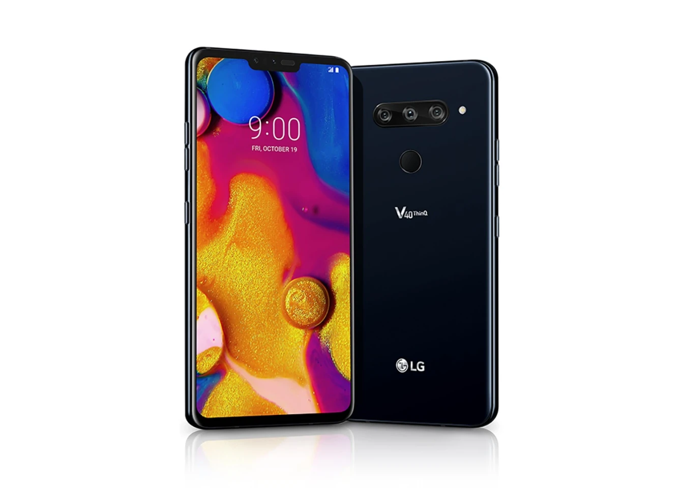 The LG V40 ThinQ has a triple-lens camera on the rear