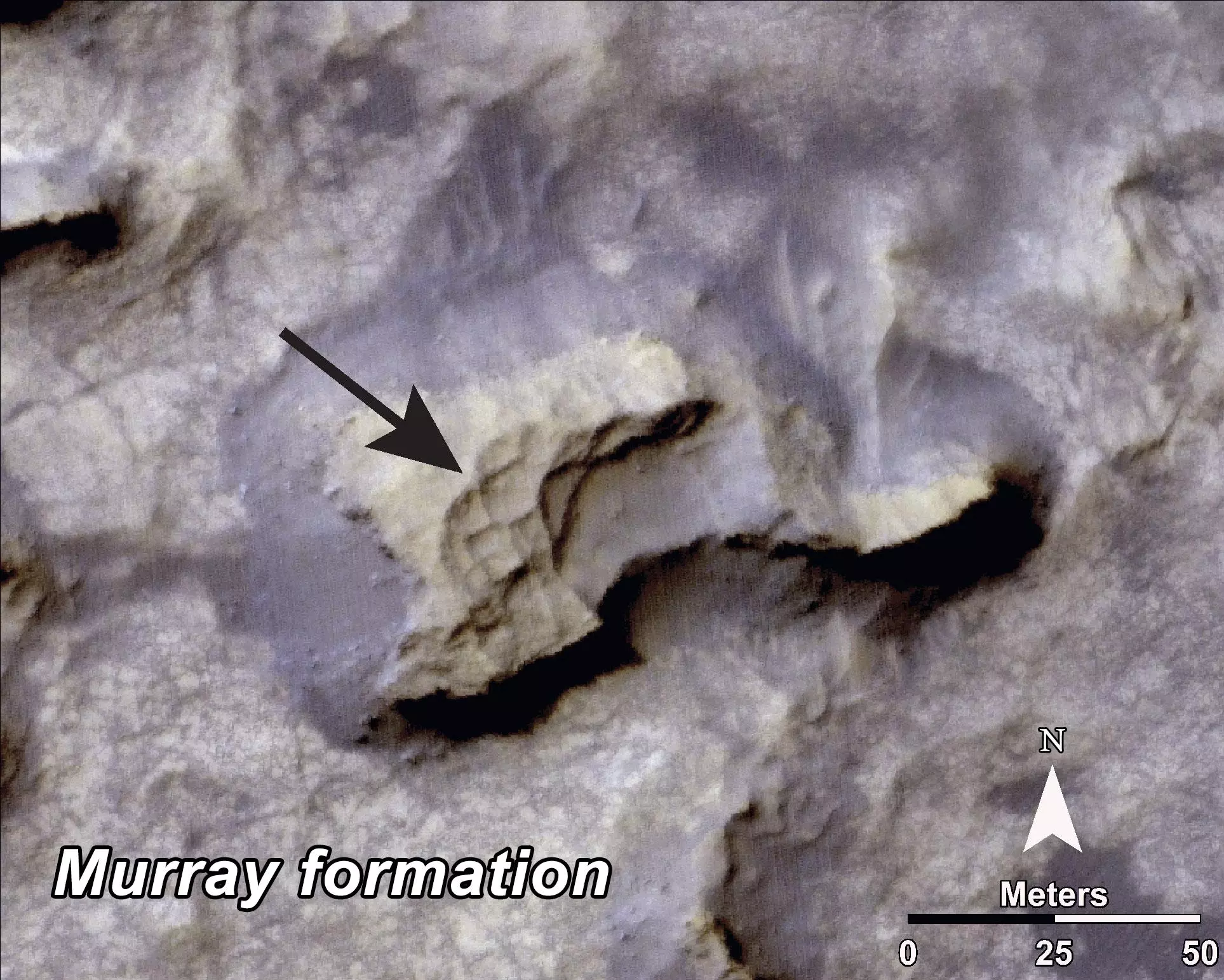 Murray Buttes mesa (Image: NASA/JPL-Caltech/Univ. of Arizona)