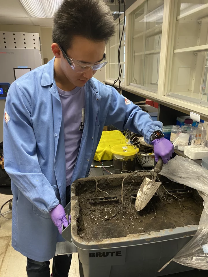 Microbial fuel cells in lab-based soil testing
