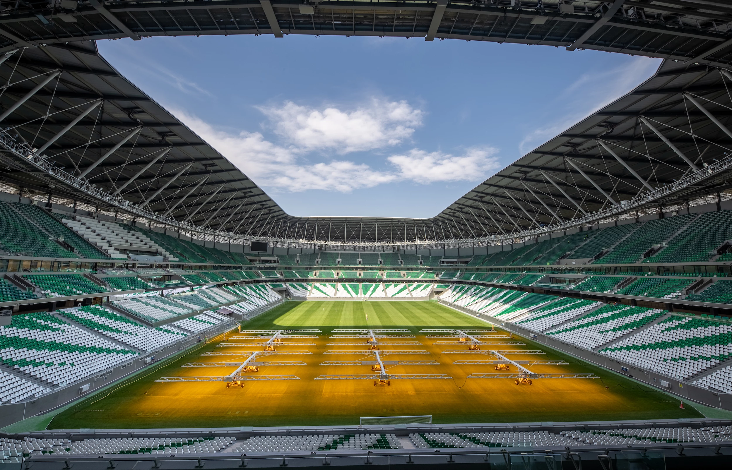 Education City Stadium was part-built using locally-sourced and recycled building materials