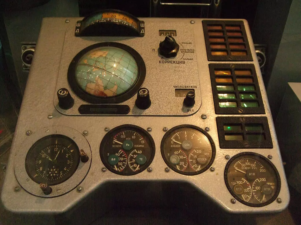 Vostok 1's control panel