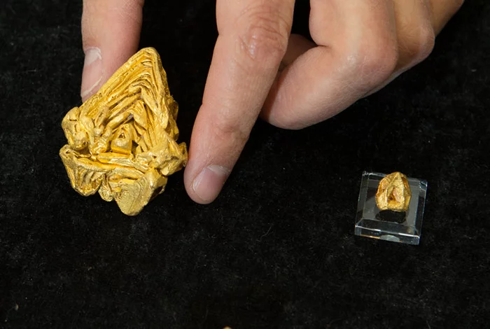 The scientists were able to confirm the 7.68 oz (217.78 g) specimen as a single-crystal piece of gold