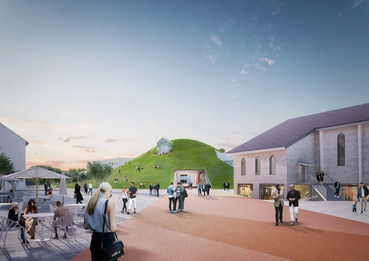 MVRDV also plans to add a supermarket, restaurants, cafes and community spaces to the Franklin Mitte site