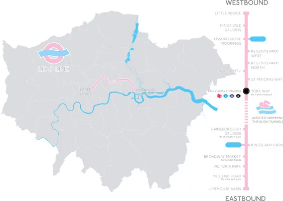Potential stations of the LidoLine
