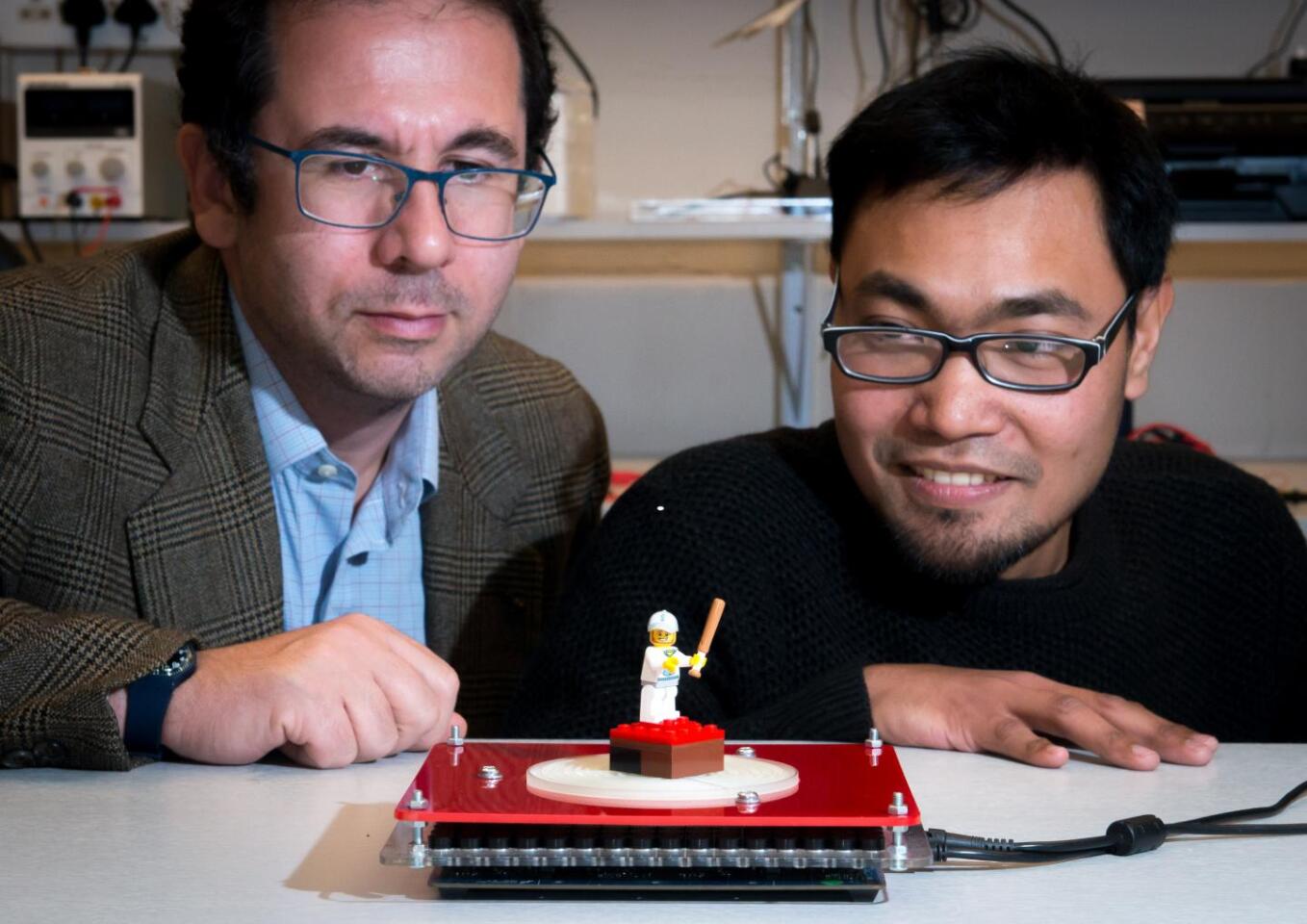 SoundBender is made up of a combination of a phased array of transducers and acoustic metamaterials