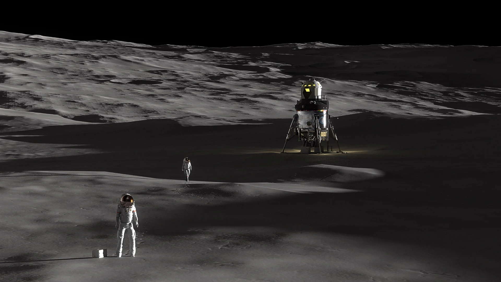 The lander uses technology developed for the Orion project
