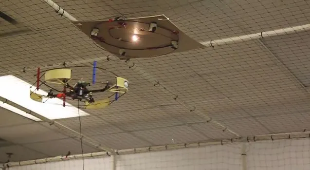 NIMBUS Lab's quadrotor uses strongly-coupled magnetic resonance to charge devices remotely