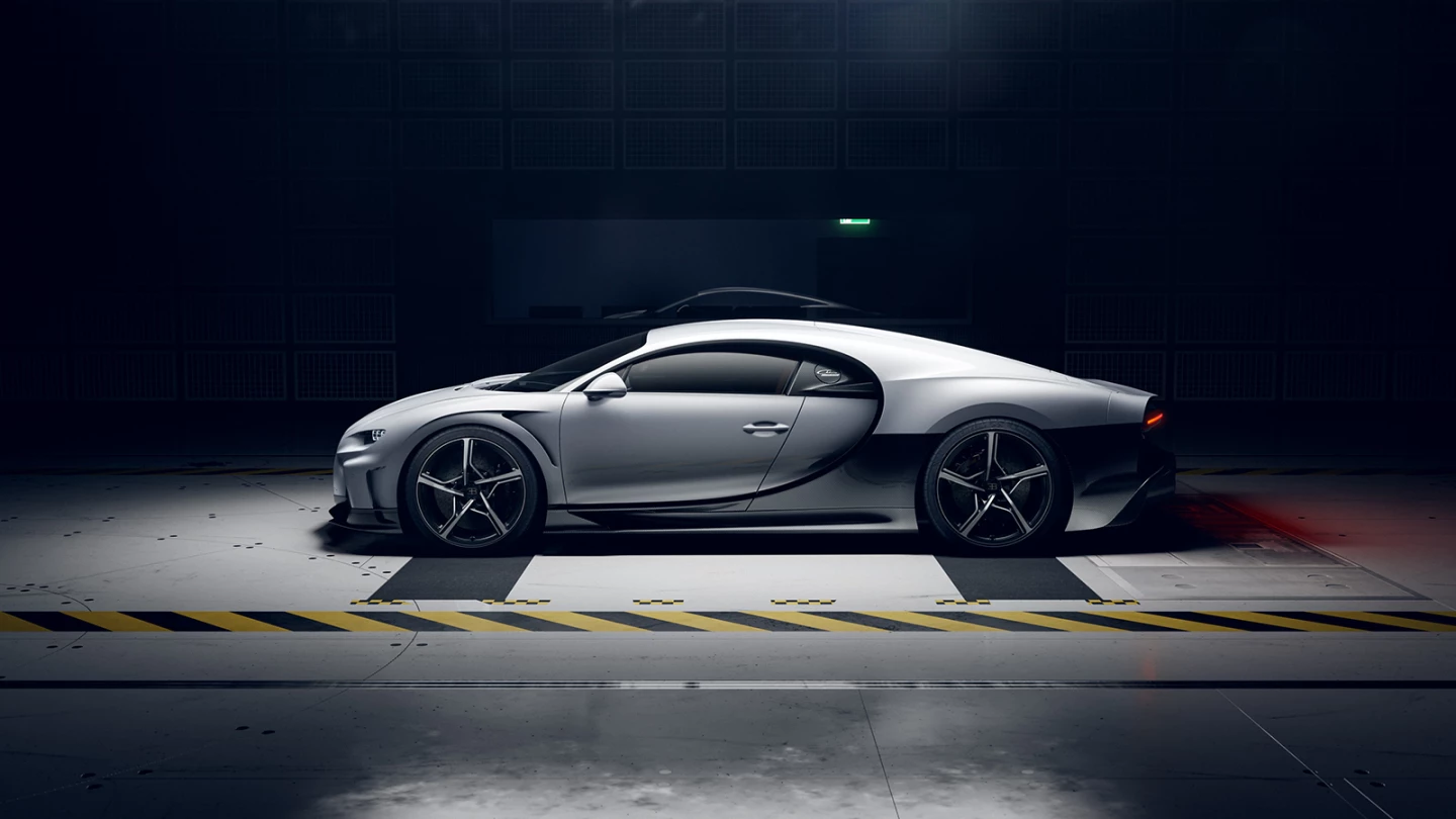The Chiron Super Sport gains a long tail for added aerodynamic performance