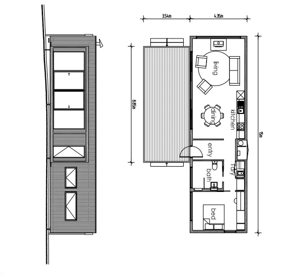 Tintaldra floorplan by Modscape