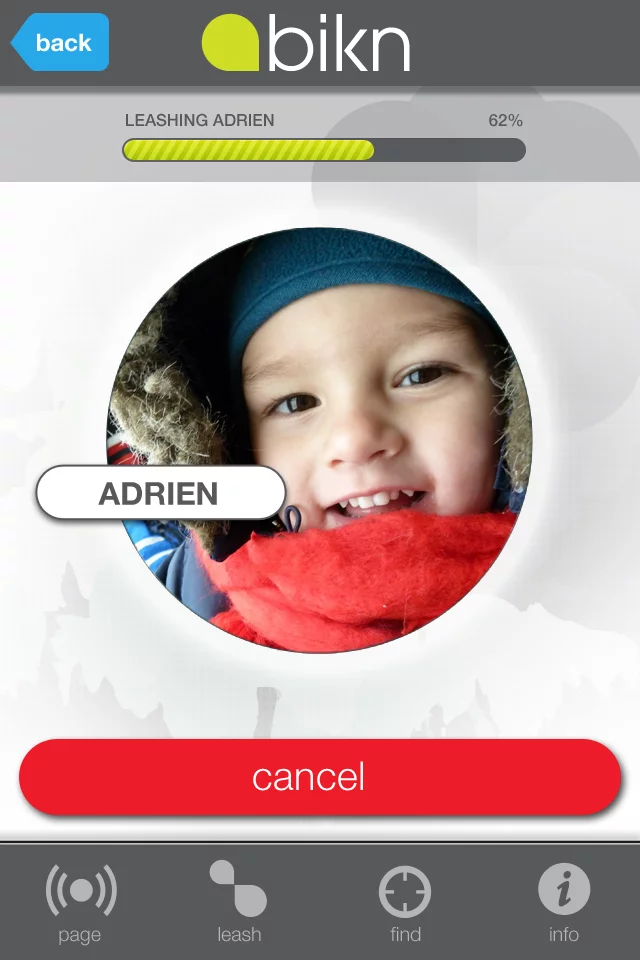 BiKN's Leash mode sounds an alarm when a tag-wearing item moves beyond a predetermined distance from the case