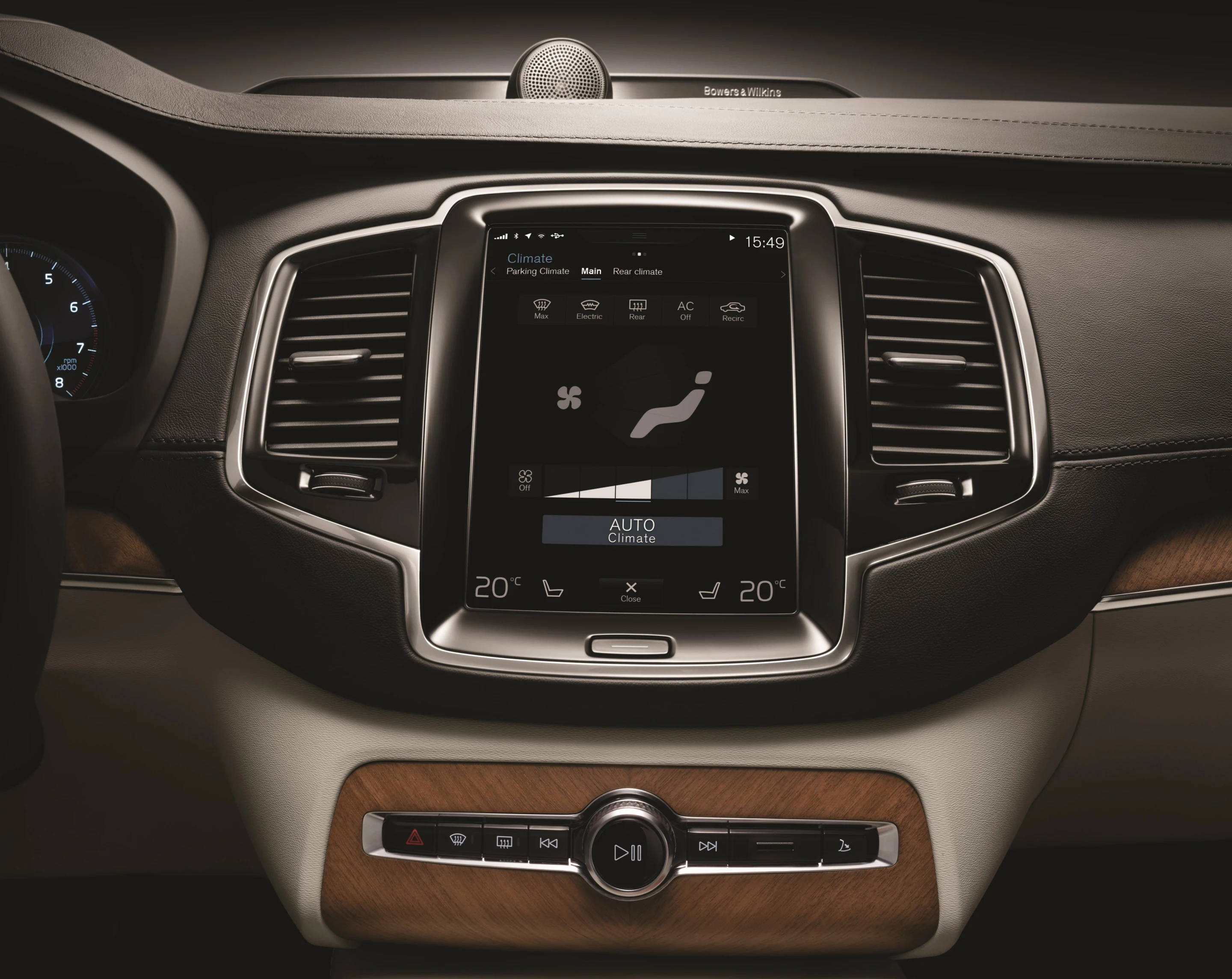 Most cabin functions are controlled through the central touchscreen