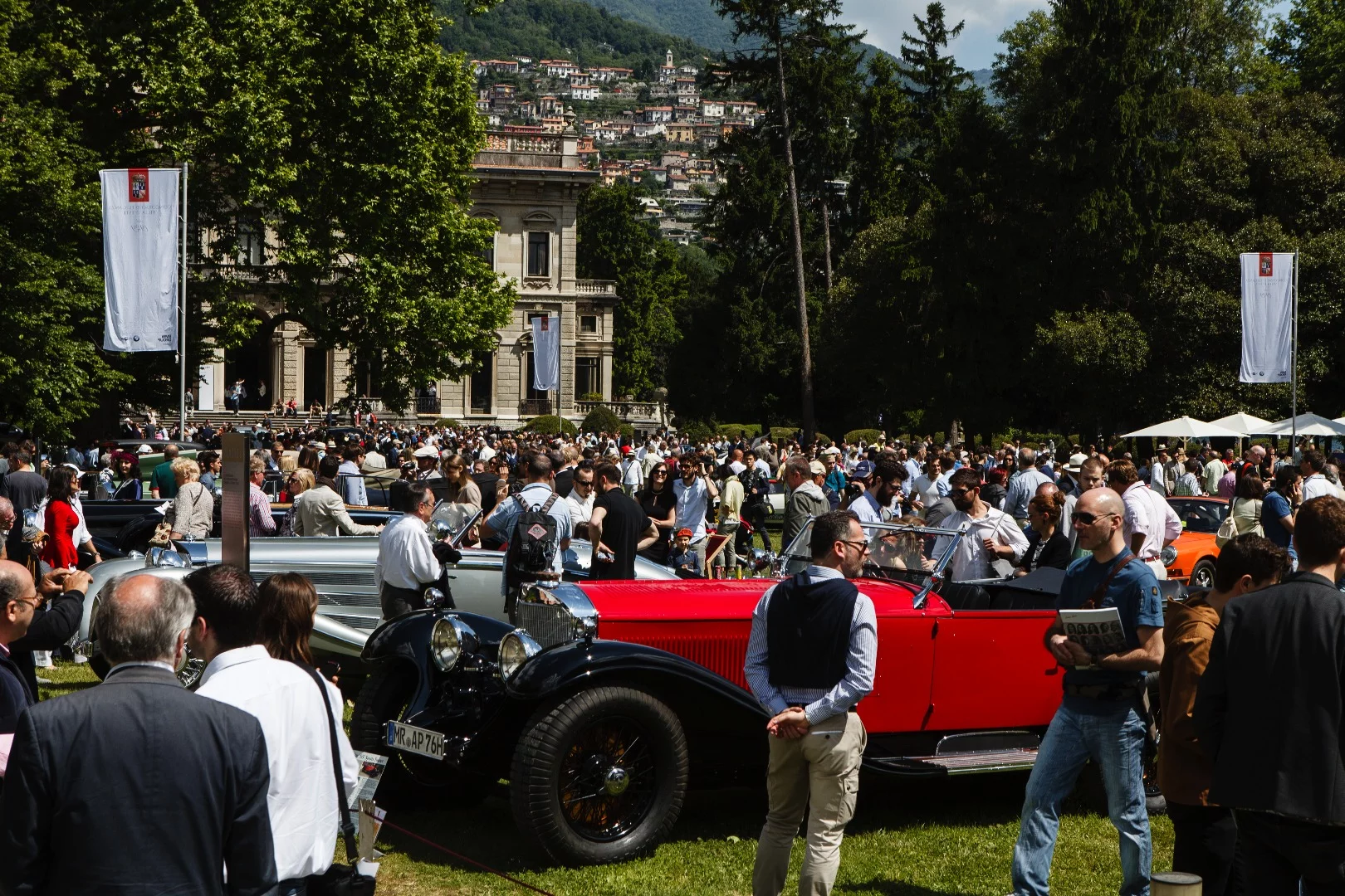 A 1930 Mercedes-Benz 710 SS next door to a 1937Mercedes Benz 540K Spezial Roadster