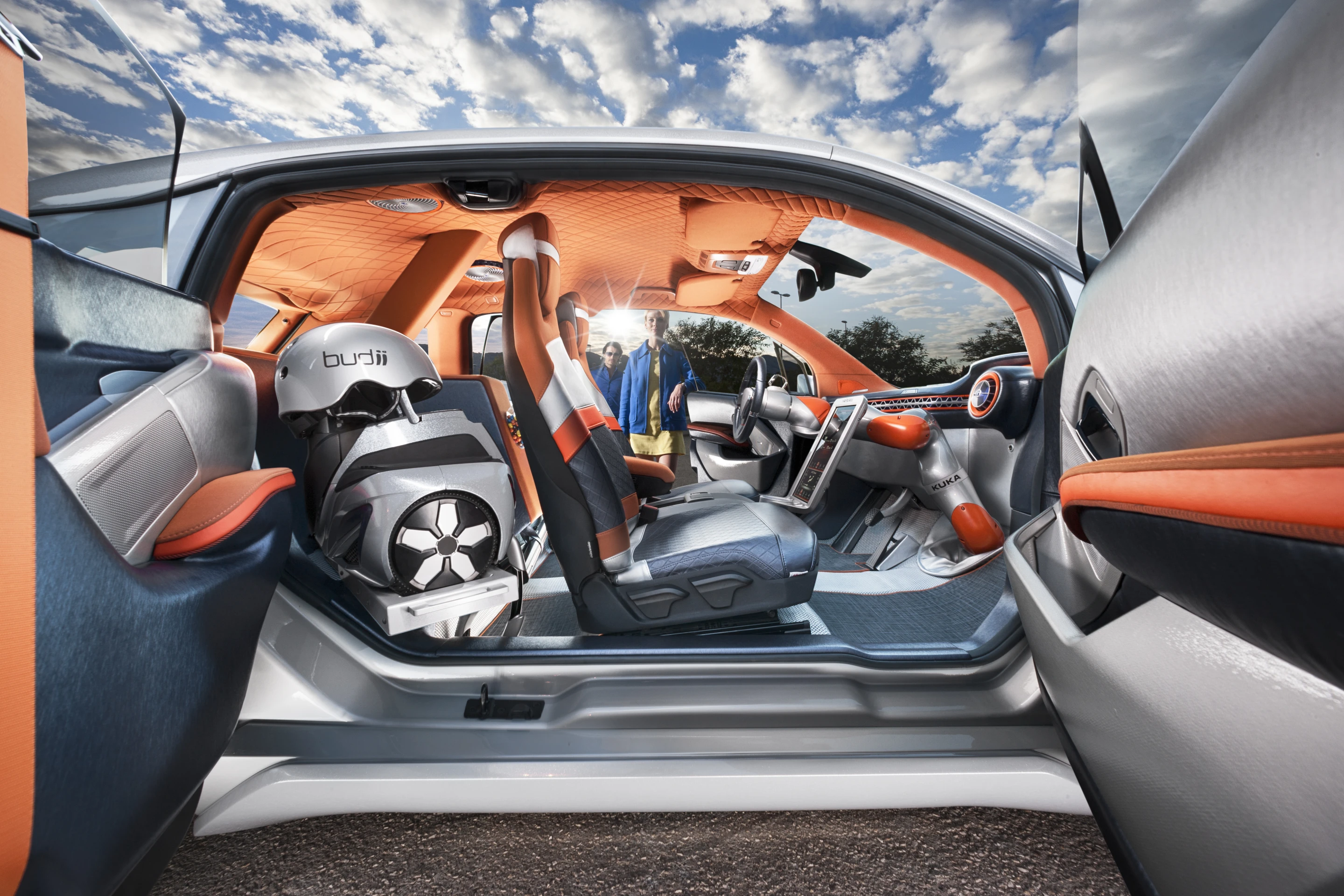 A look inside the Budii from Rinspeed
