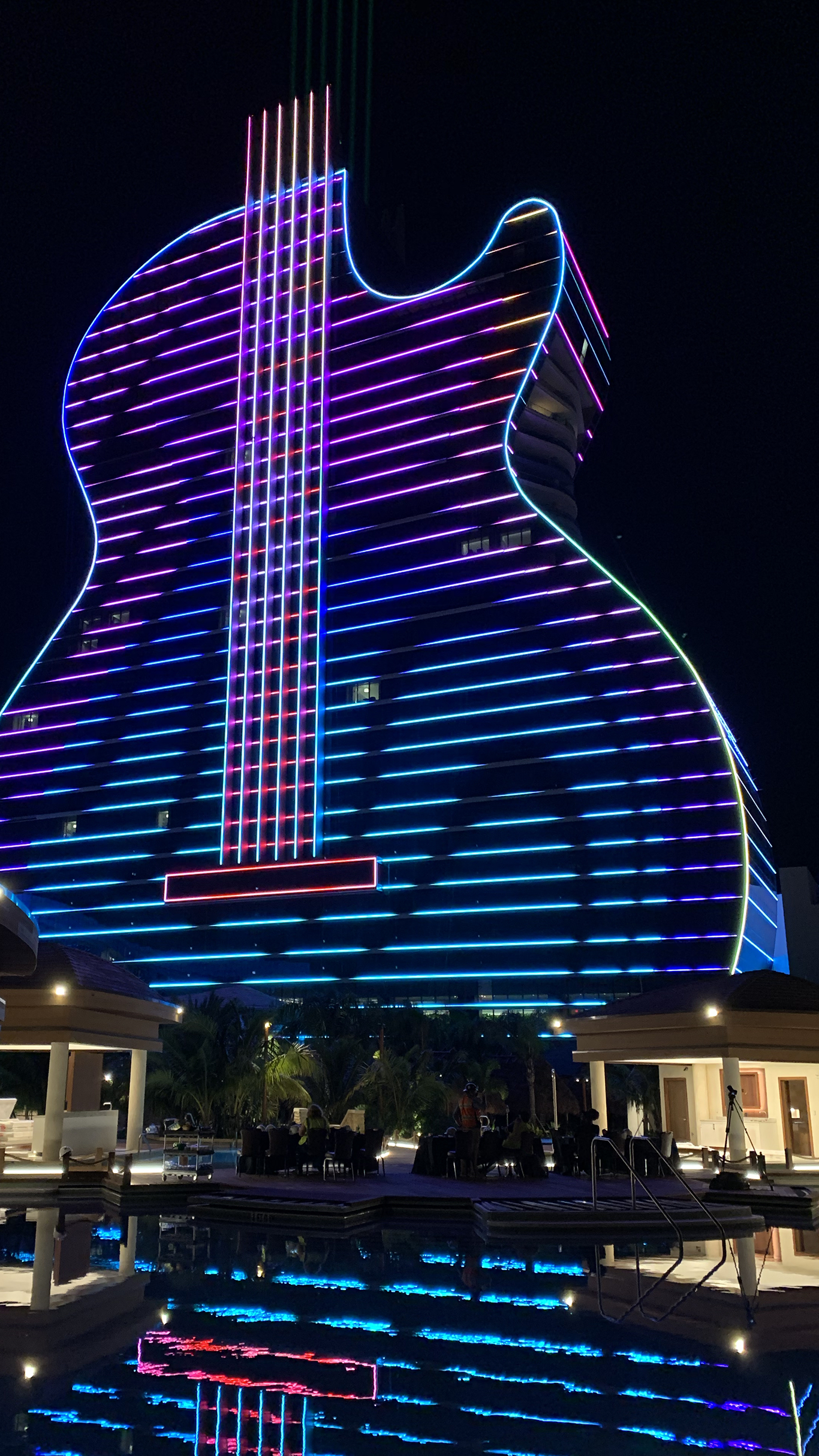 Hard Rock opens neon, guitarshaped hotel in Florida