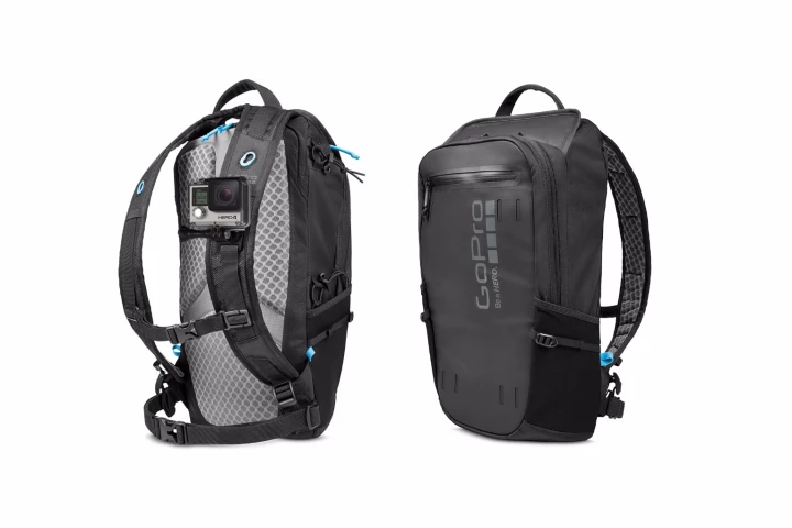 The Seeker backpack can mount cameras in three different ways