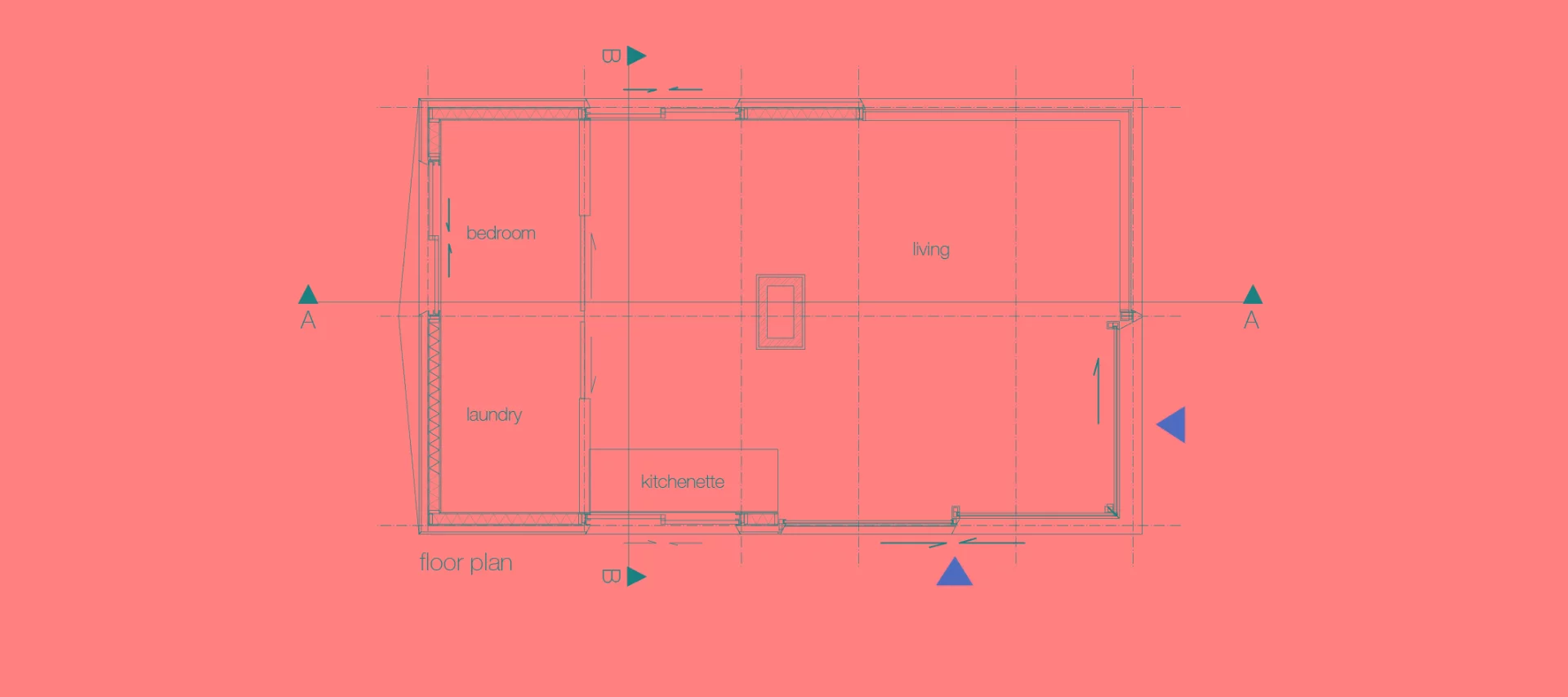 Architectural drawings of Thoreau's Cabin